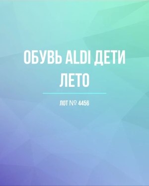 Купить Обувь ALDI дети лето#10 кг, ЛОТ №4456 оптом в Владимире и Владимирской области