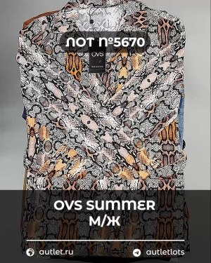 Купить OVS Summer м/ж mix#15 кг, ЛОТ №5670 оптом в Владимире и Владимирской области