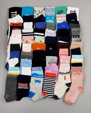 Купить Носки дети СТОК лето#5 кг, ЛОТ №6993 оптом в Владимире и Владимирской области