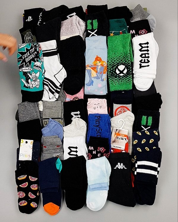 Фотография  727 - Носки дети СТОК зима#5 кг, ЛОТ №6988 оптом в Владимире и Владимирской области