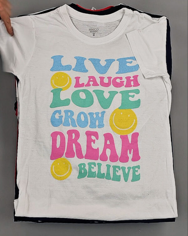 Фотография  974 - Футболки м/ж (Printed T-Shirts New)#5 кг, ЛОТ №8913 оптом в Владимире и Владимирской области