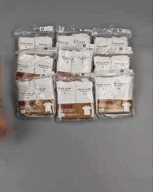 Фотография  857 - Футболка белая муж Корея 085#5 кг оптом в Владимире и Владимирской области