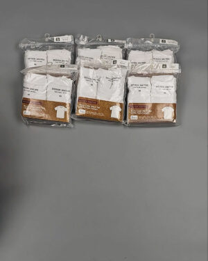 Фотография  564 - Футболка белая муж Корея 085#5 кг оптом в Владимире и Владимирской области