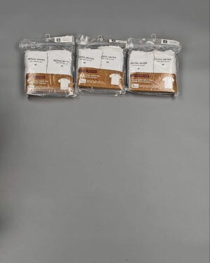 Фотография  296 - Футболка белая муж Корея 085#5 кг оптом в Владимире и Владимирской области